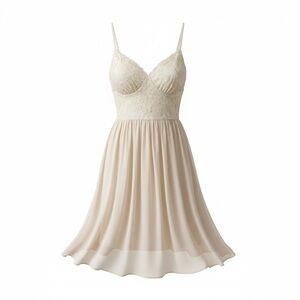 American Eagle Cream Lace Bust Chiffon Dress Size 4